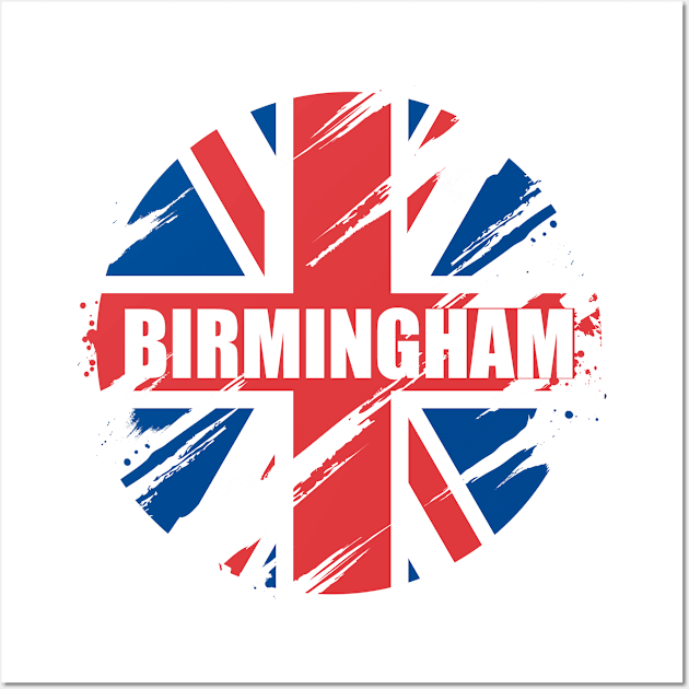 BIRMINGHAM British Flag England UK Britain Union Jack Wall Art by Jas-Kei Designs